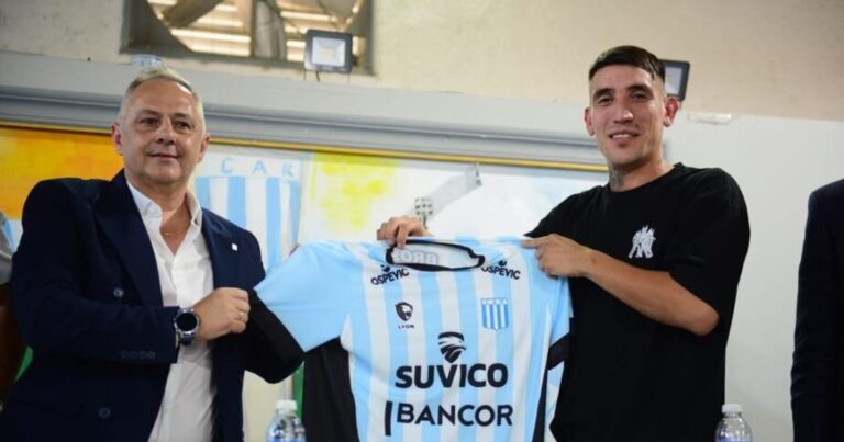 El impresionante impacto digital de Centurión: Racing de Córdoba duplicó seguidores en redes desde su llegada