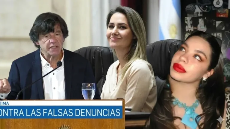 Anna del Boca, hija de Andrea del Boca, en una entrevista televisiva.