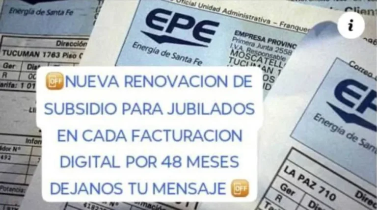 Logo de la Empresa Provincial de la Energía (EPE) junto a un escudo de advertencia sobre estafas digitales.