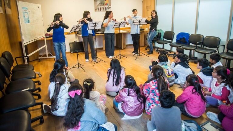 Concierto de la Escuela Orquesta Barrio Ludueña en la Biblioteca Argentina