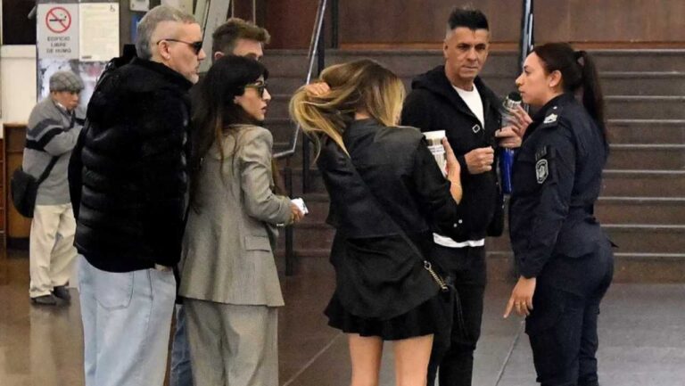 Gianinna Maradona en los tribunales de San Isidro
