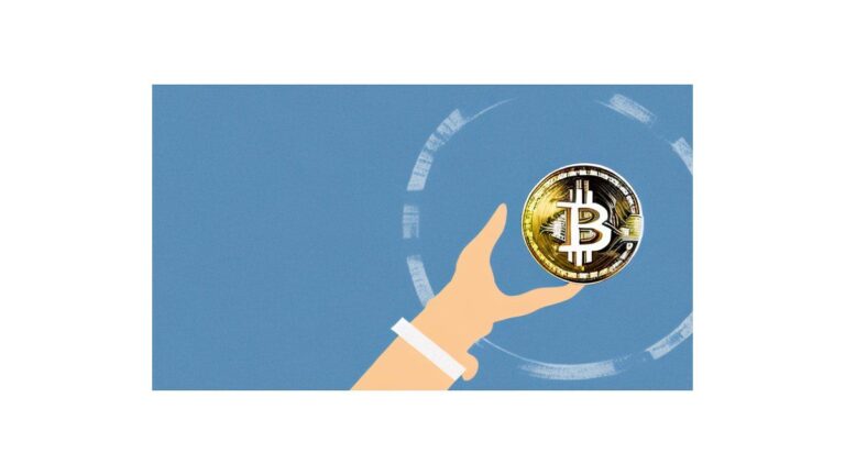 Gráfico representativo de la fluctuación de criptomonedas sobre un mapa de Argentina