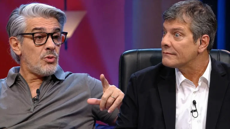 Pablo Echarri y Mario Pergolini discuten en el set de Otro día perdido