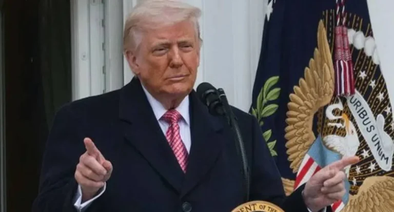 Donald Trump y Giorgia Meloni en eventos separados.