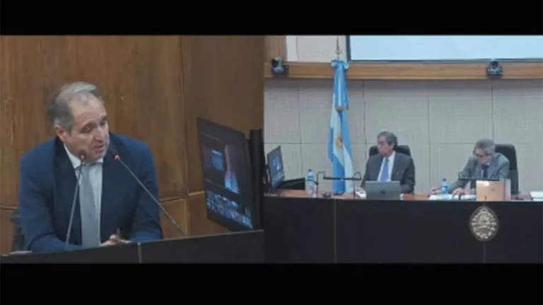 Diego Cabot declarando en el juicio oral de la Causa Cuadernos